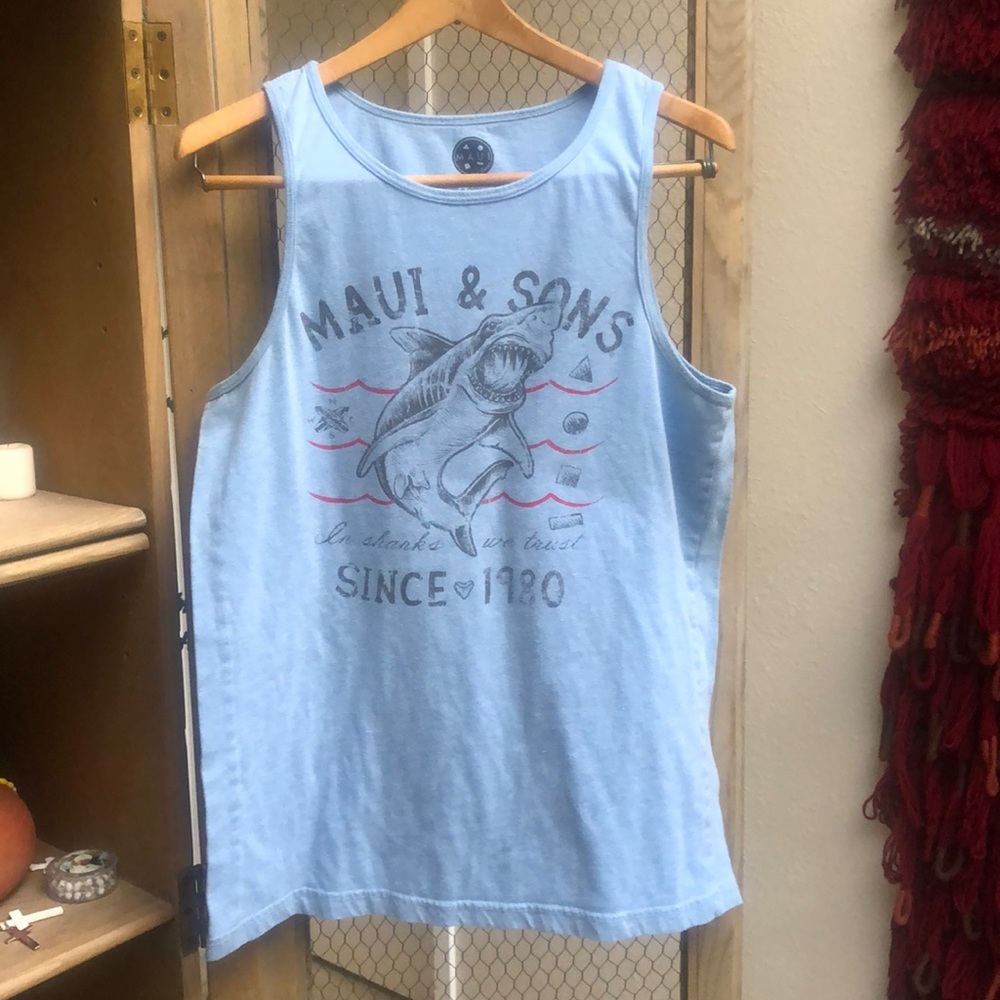 Maui and Sons Blue Tank Top